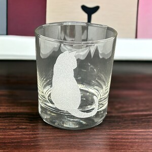 Cute Cats Being Cats Rocks Glasses Set of 4 Engraved Drinking Glasses ...