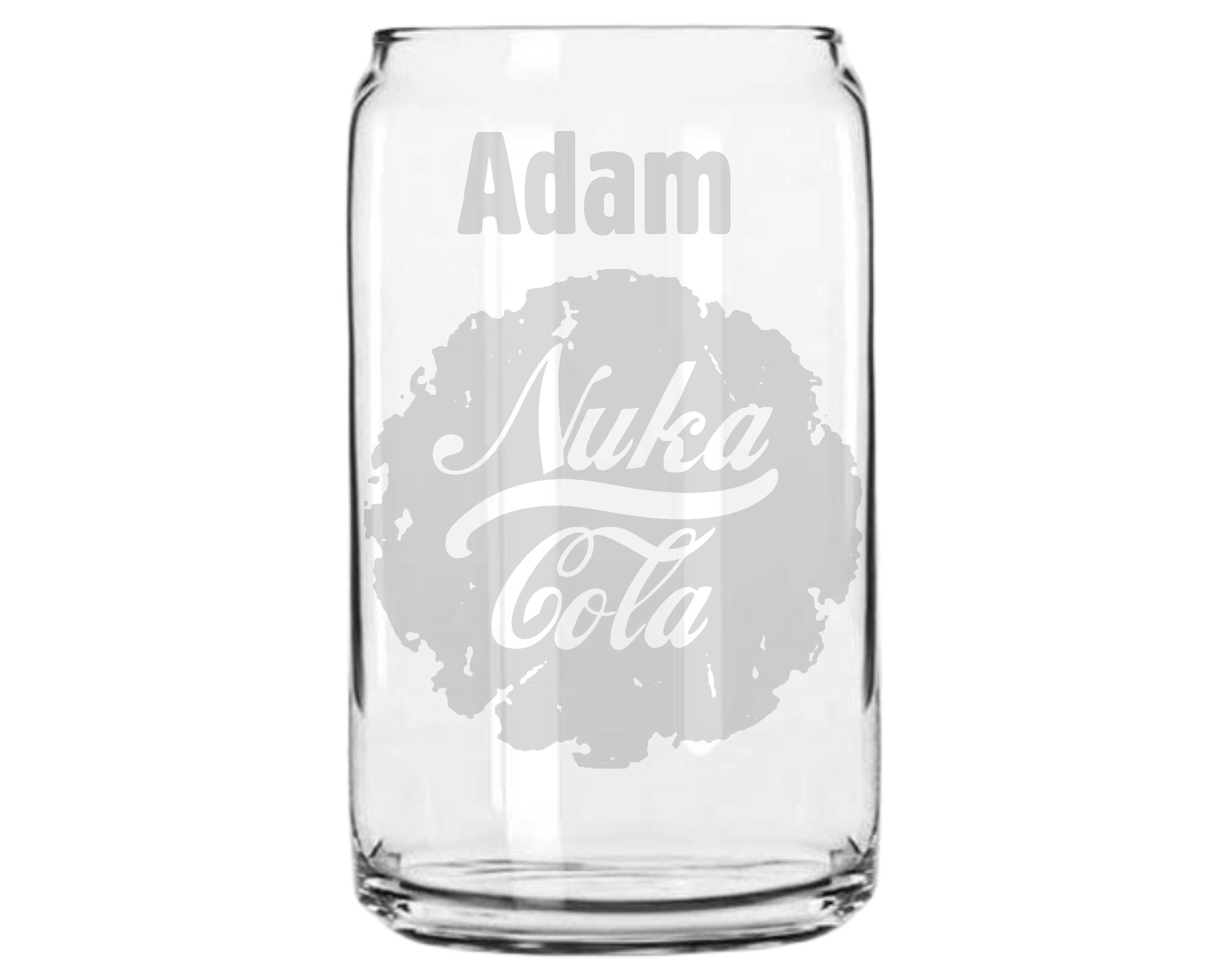 PERSONALIZED Nuka Cola Glass Can Engraved Nuka Cola Beer Glass