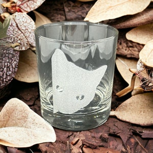 Cute Cats Being Cats Rocks Glasses Set of 4 Engraved Drinking Glasses ...