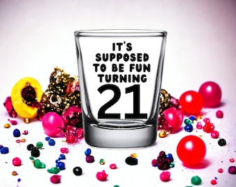 Taylor 21st Birthday Shot Glass, Turning 21 Engraved Swift Red Feeling 22 Swift Gifts