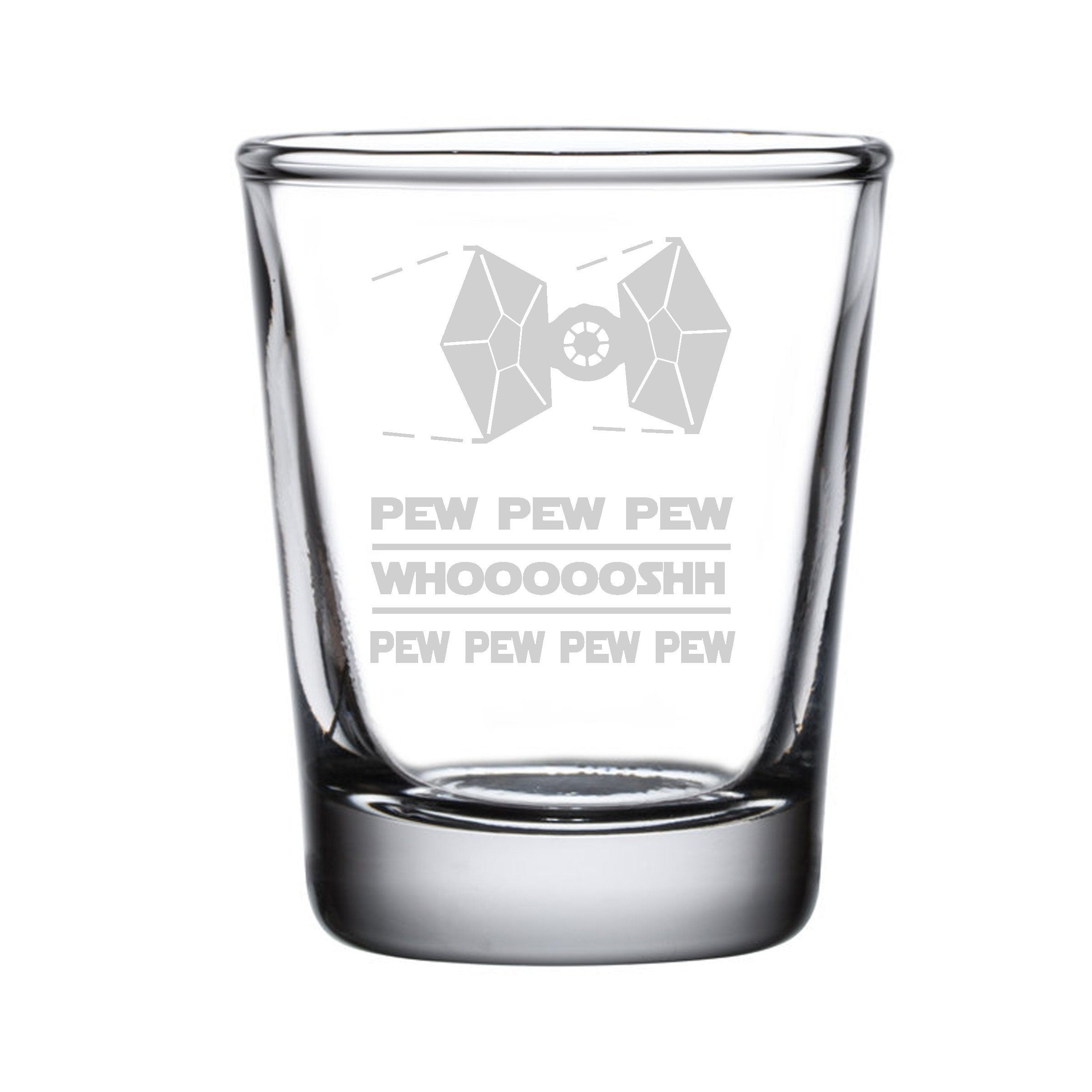 Jedi PINT Glass Set of 4: Rebel Pew pew pew Dangerous to go 