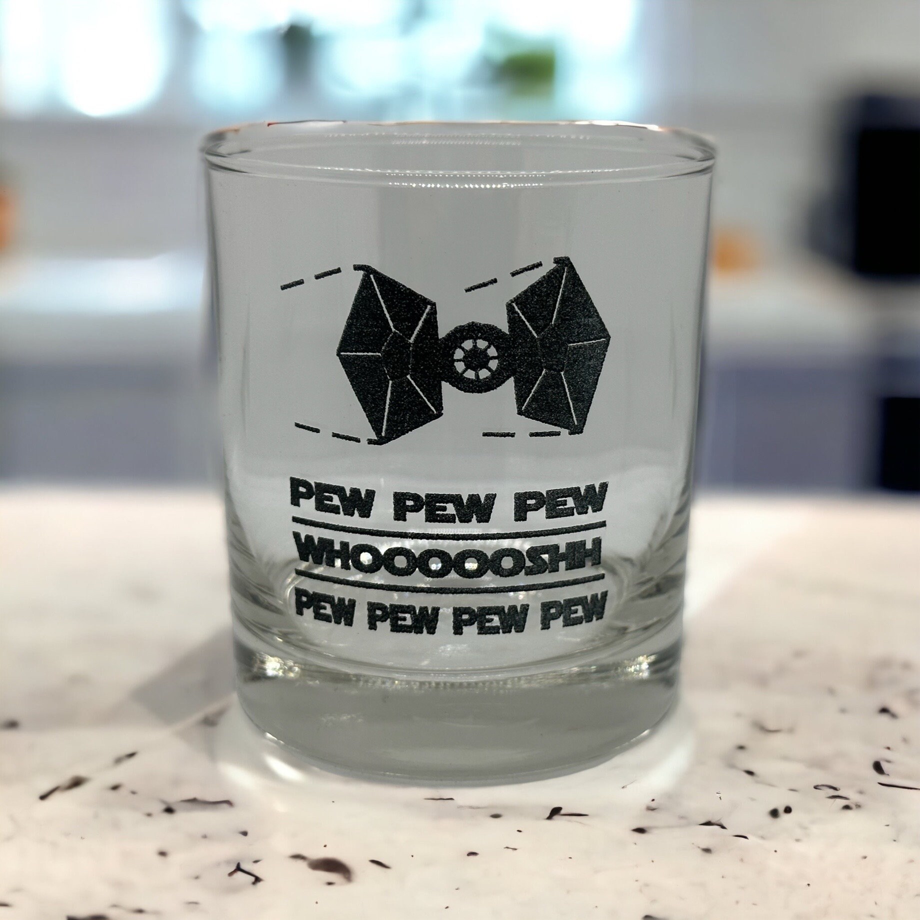 Jedi PINT Glass Set of 4: Rebel Pew pew pew Dangerous to go 