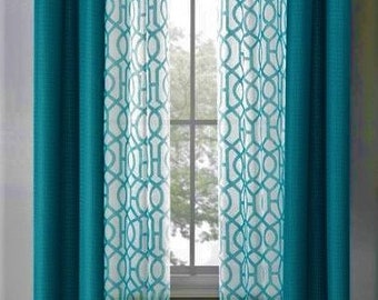 Teal Curtain Panels Teal Curtain Panels, Teal 2 Panel Curtains