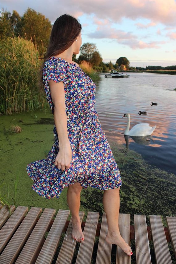 chinese dress ladies OUGES Summer Dress with Pockets Casual Lightweight Flowy Midi Sundress Work  Church Wedding Guest Dresses(Black,S) at Amazon Women's Clothing store