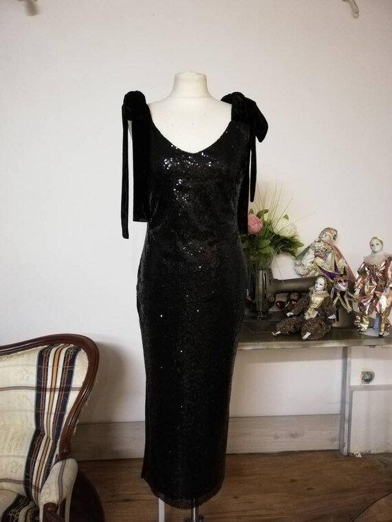 women's Dress, Black midi Dress, Bohemian Clothing, Wedding Guest Dress, summer Dress, dress for graduation, Wedding dress