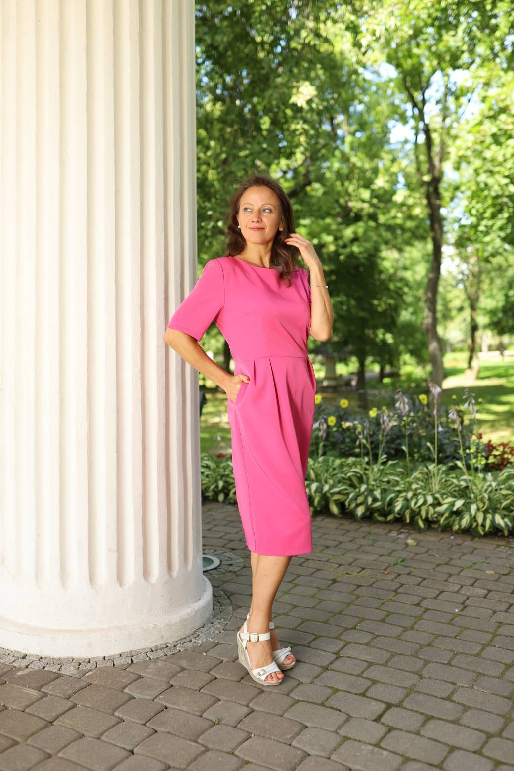 green and purple dress Stained Blackberry Kirtle Dress L