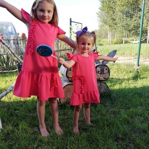Girl dress, baby girl clothes, princess pink dress, little girl dresses, toddler dress, party dress, formal dress, gift for girls