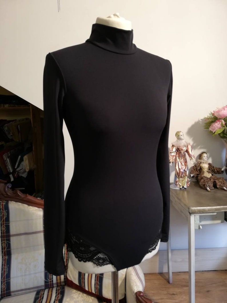 bodysuit women lingerie bodysuit Long Sleeve Turtleneck bikini lingerie Mesh Lingerie Festival Clothing Women rave bodysuit