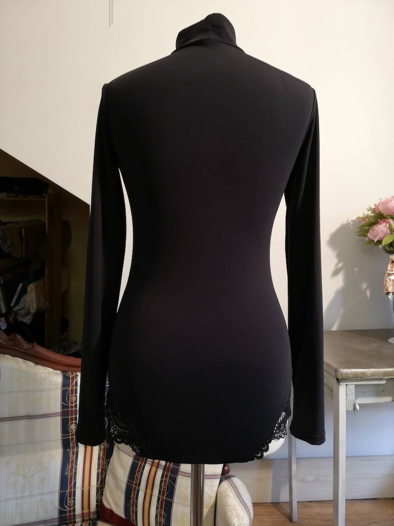 bodysuit women lingerie bodysuit Long Sleeve Turtleneck bikini lingerie Mesh Lingerie Festival Clothing Women rave bodysuit