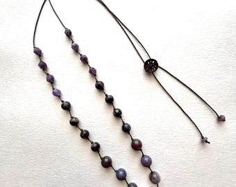 Amethyst Quartz Pendant Necklace