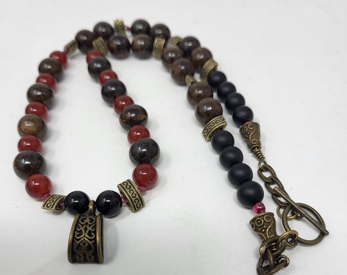 One of a kind Single strand  Unisex Necklace