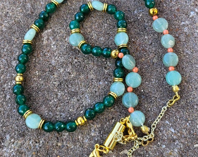 Single Strand  Gem Stone Necklace