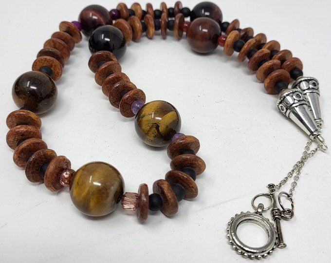 Single strand, Handmade Tigers Eyes Necklace