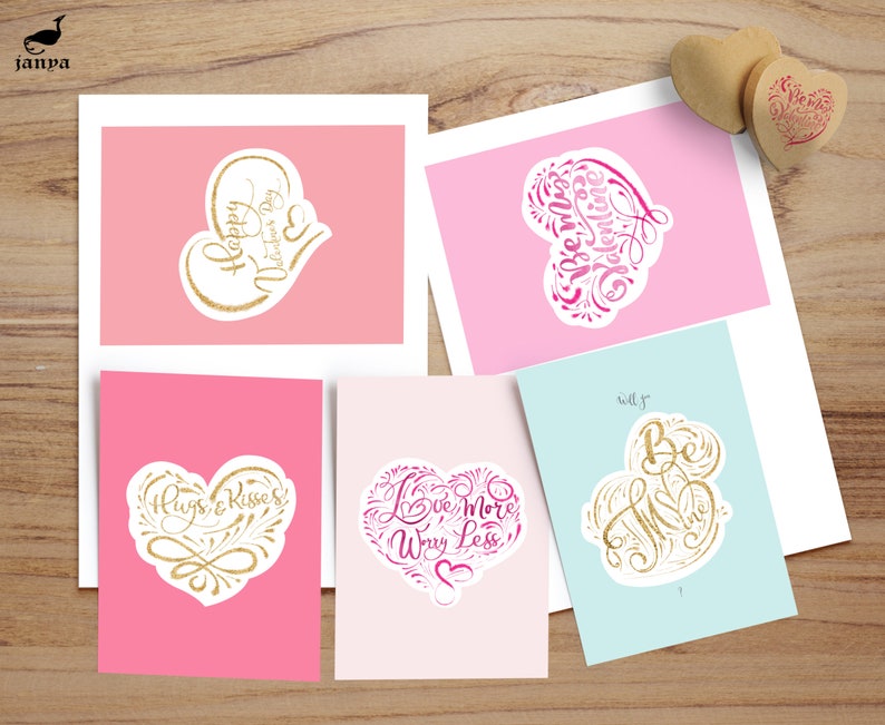 Valentines Day Design in Watercolor Paint Style Png for - Etsy