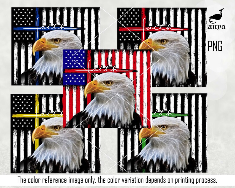 Bundle Faith 4th of July Cross Png Sublimation Design Faith Etsy