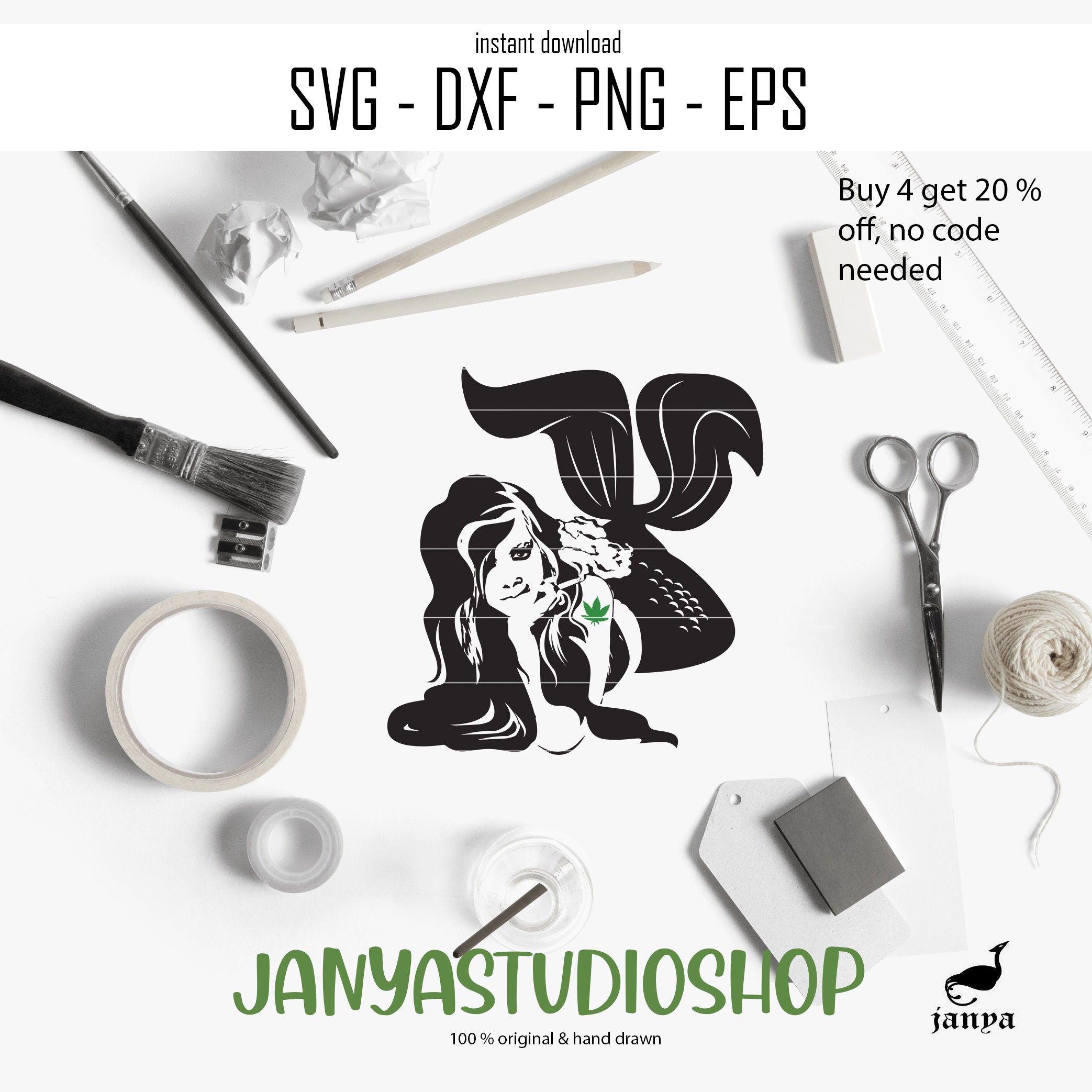 Free Free 350 Mermaid Smoking Weed Svg SVG PNG EPS DXF File