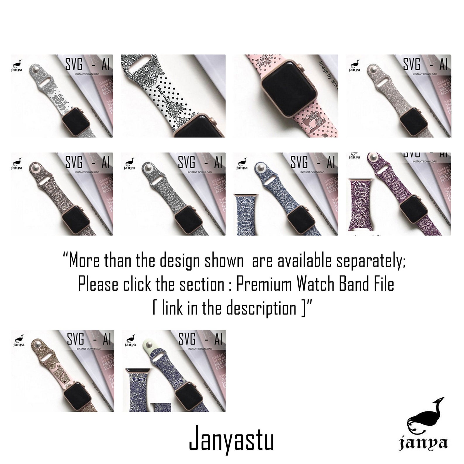 Apple Watch Band Svg Apple Watch Bands Engraved File Etsy