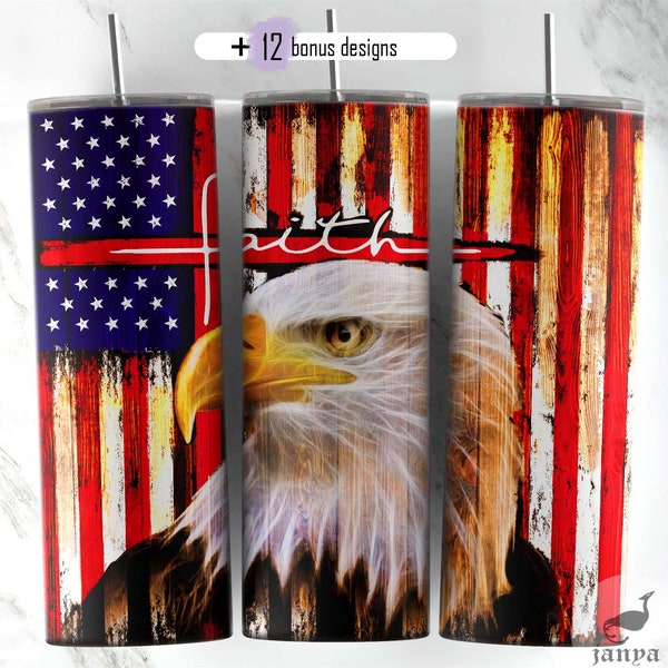 thin red line sublimation, 20 oz Skinny Tumbler, eagle, patriotic faith wood grain flag wrap designs, american flag png, firefighter tumbler