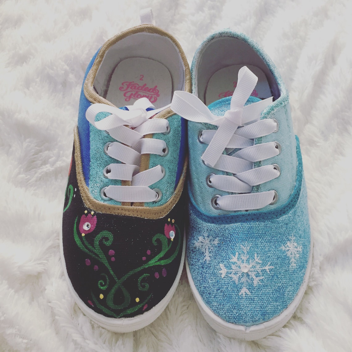 FROZEN inspired shoes/ Anna and Elsa shoes/ custom shoes/ Etsy