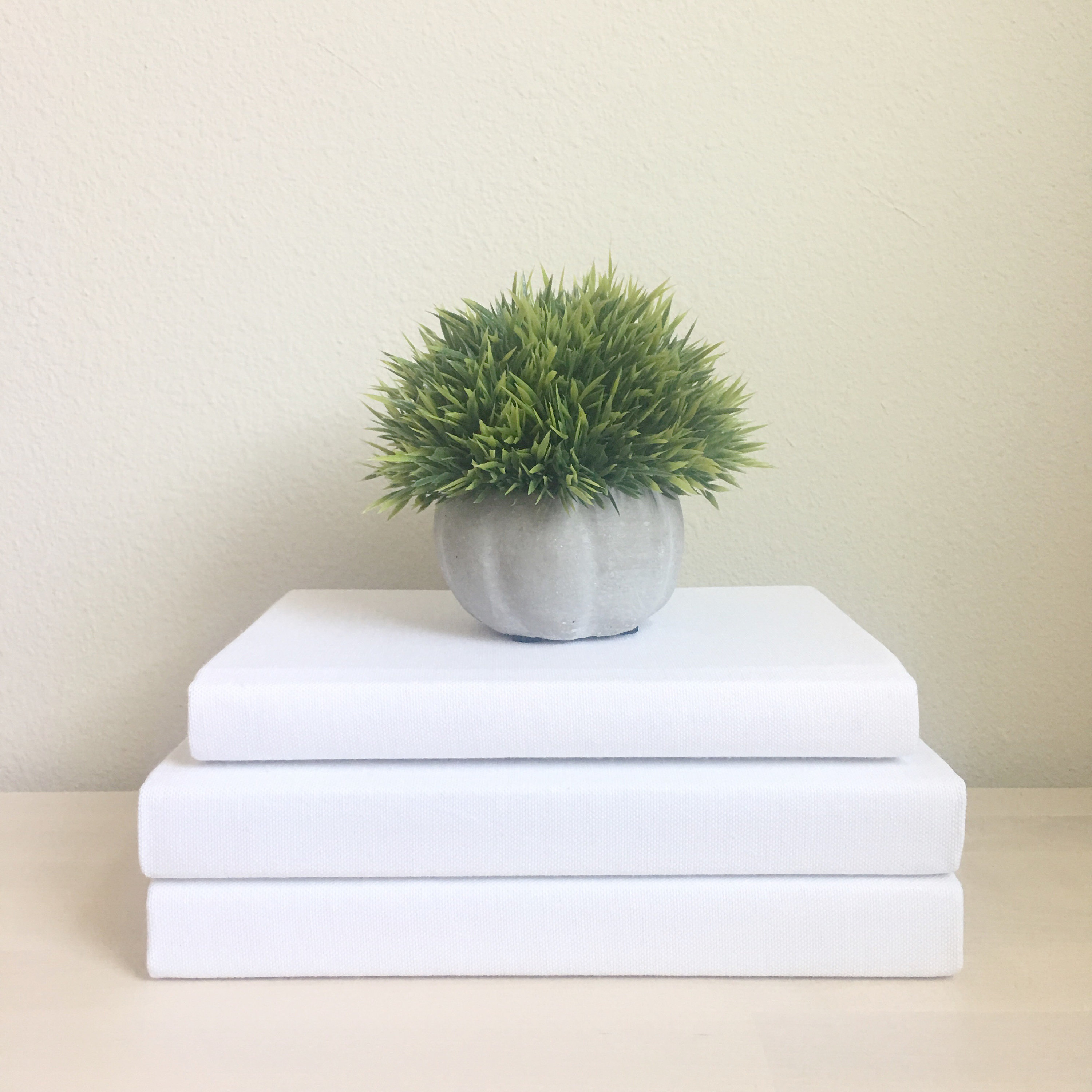 Coffee Table Books White Set of 3 White Decorative Books Etsy