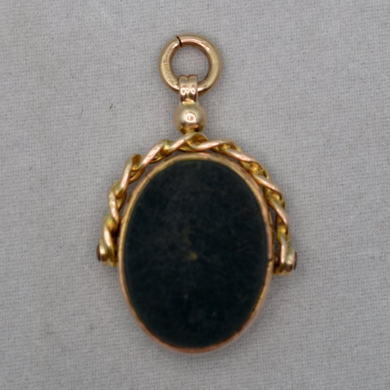 9ct 9kt Yellow & Rose Gold Agate and Carnelian Sp… - image 3