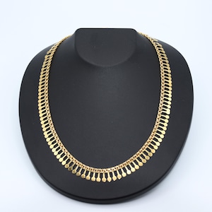 Vintage 18k Yellow Gold Ornamental Necklace