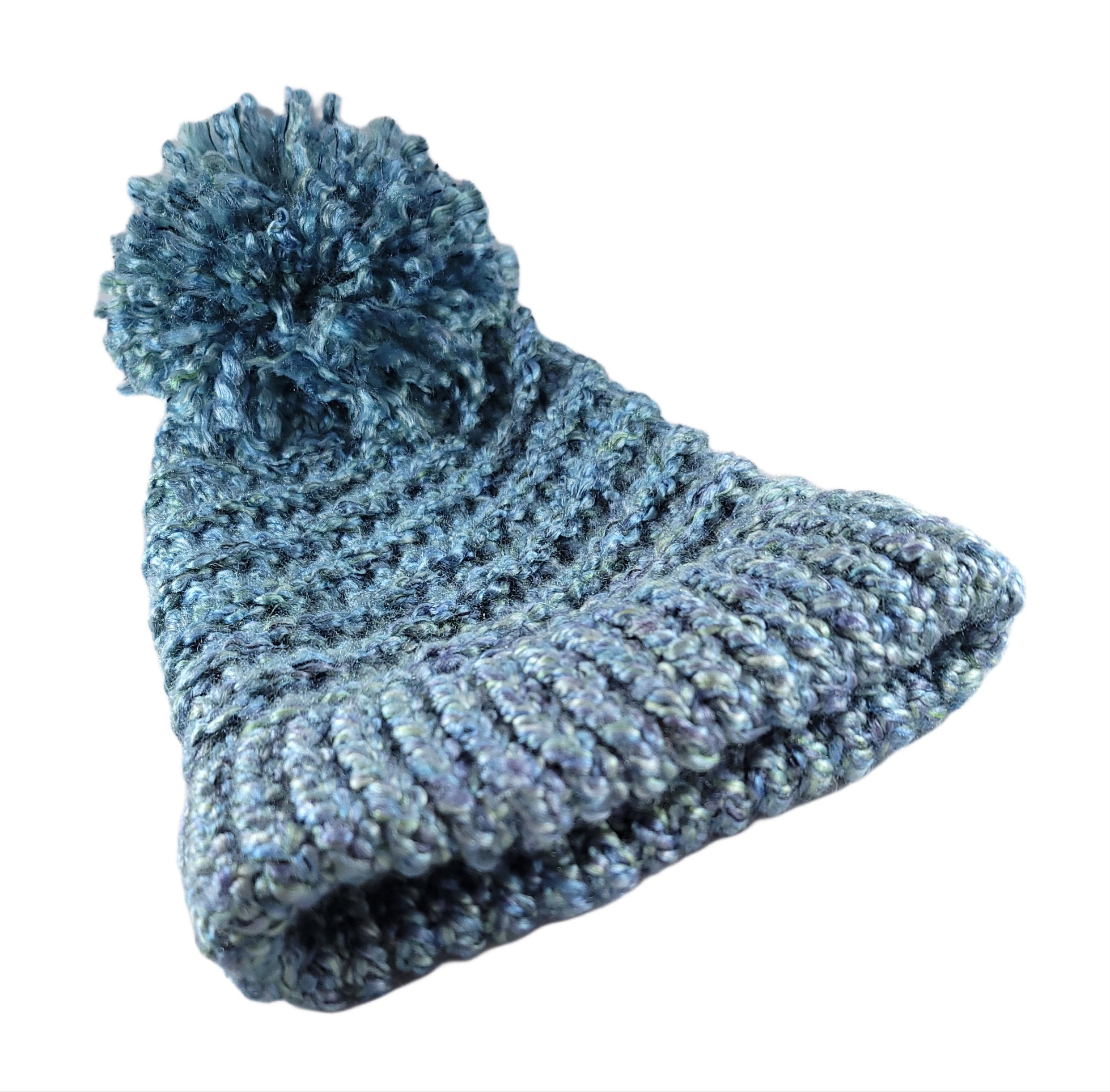 HANDMADE Aqua Blue Thick Warm Winter Hat - Etsy display picture 2