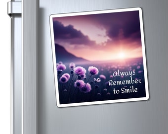 Inspirational "Always Remember to Smile" Magnets