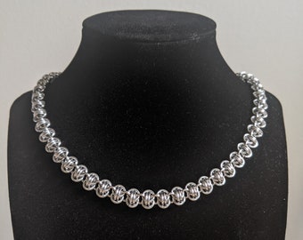 Handmade Barrel Weave Chainmaille Necklace