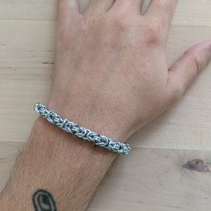 Handmade Byzantine Weave Chainmaille Bracelet