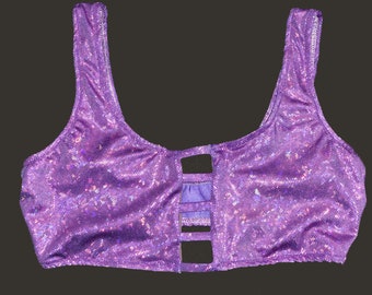 Holo Velvet Peek a Boo Bikini Set main image 1