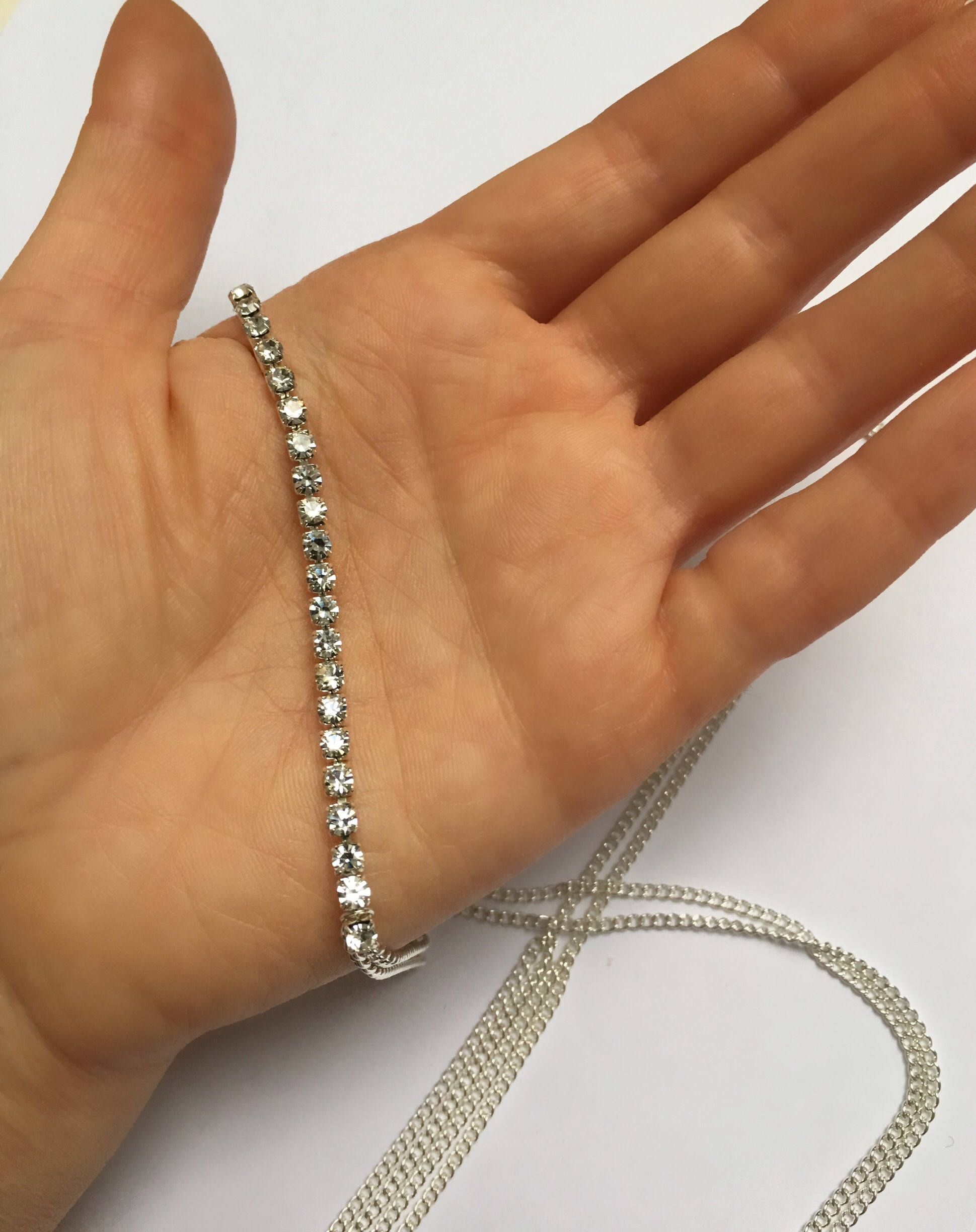 Sterling Silver Body Chain Dainty Body Chain Body Chain With Etsy UK