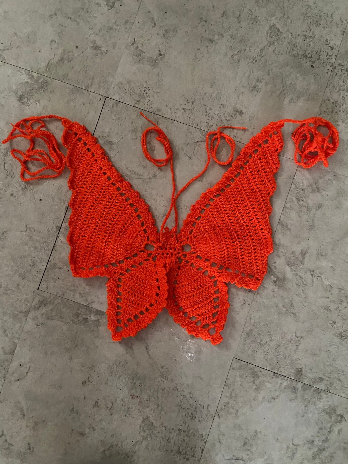 Butterfly Crochet Top Etsy