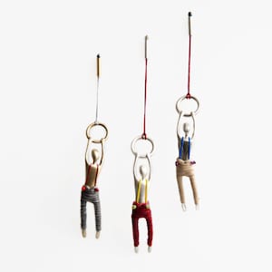 Peter Pant and Ring, 2-in-1 silver or bronze pendant/earring (multifunctional) , gift for acrobat_gift_by Ariadni Kypri_CircuS Collection