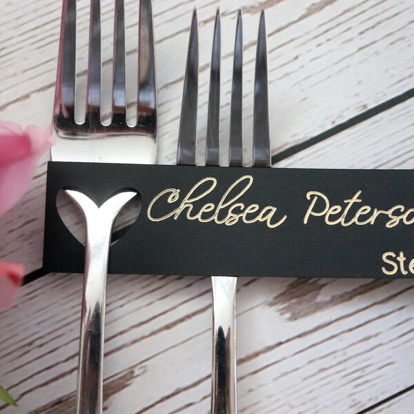 Wedding Place Cards With Meal Choice Etsy