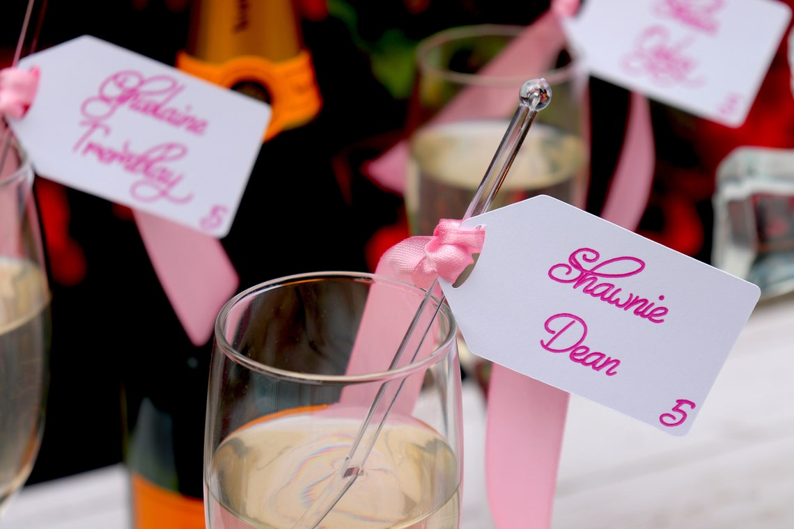 Champagne Escort Cards Drink Escort Cards Drink Place Cards | Etsy