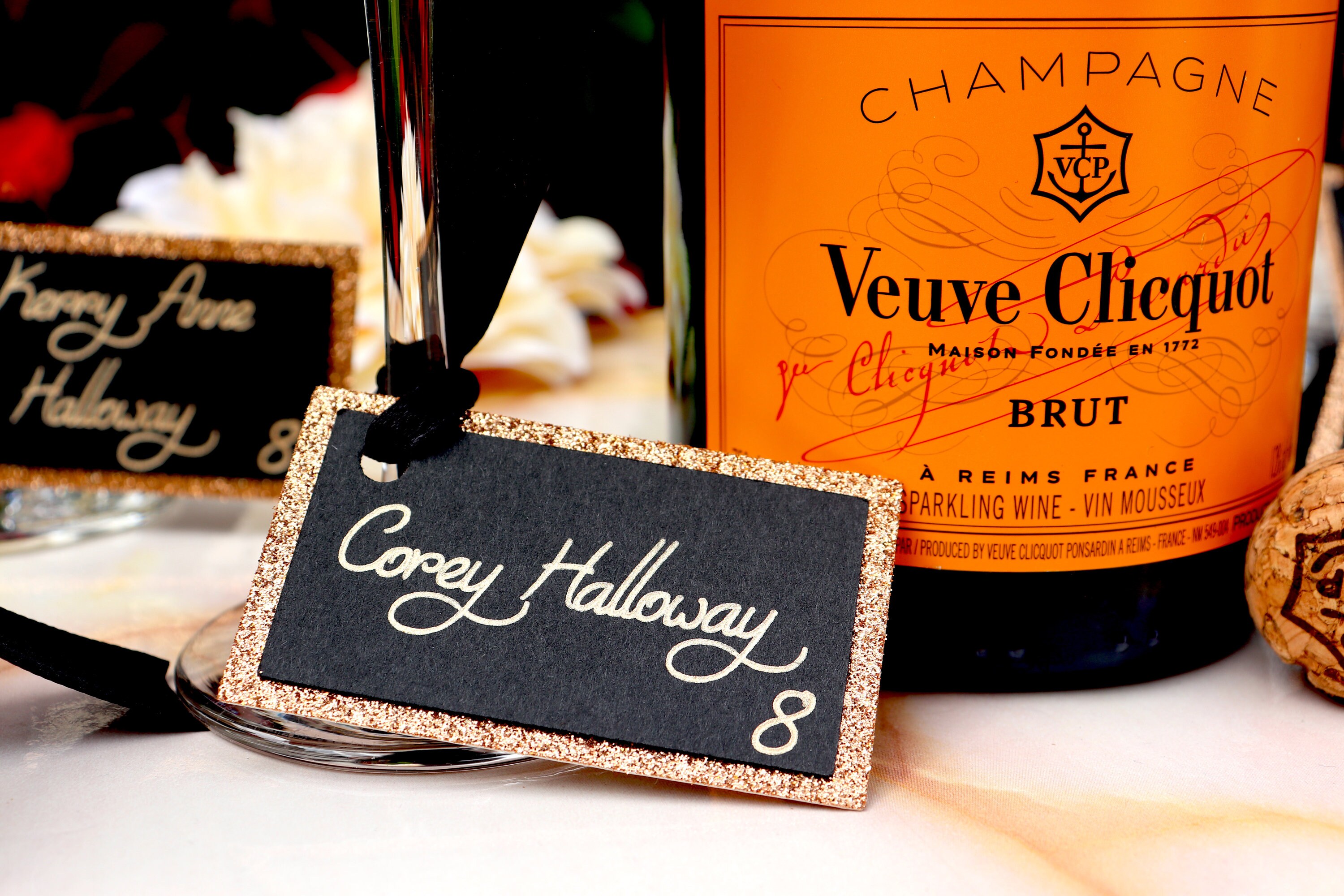 Champagne Escort Cards Champagne Flute Escort Cards Drink Etsy