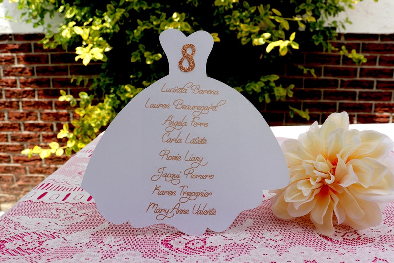 Bridal Shower Place Cards Bridal Shower Seating Chart Etsy Canada