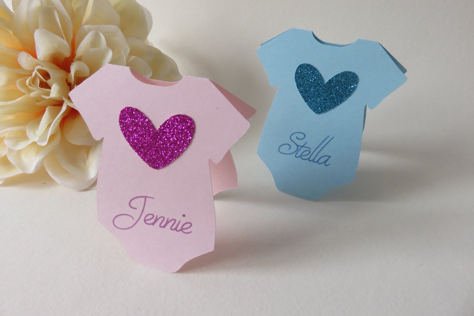 Baby Shower Place Cards Baby Shower Decor Onesie Place Etsy Canada