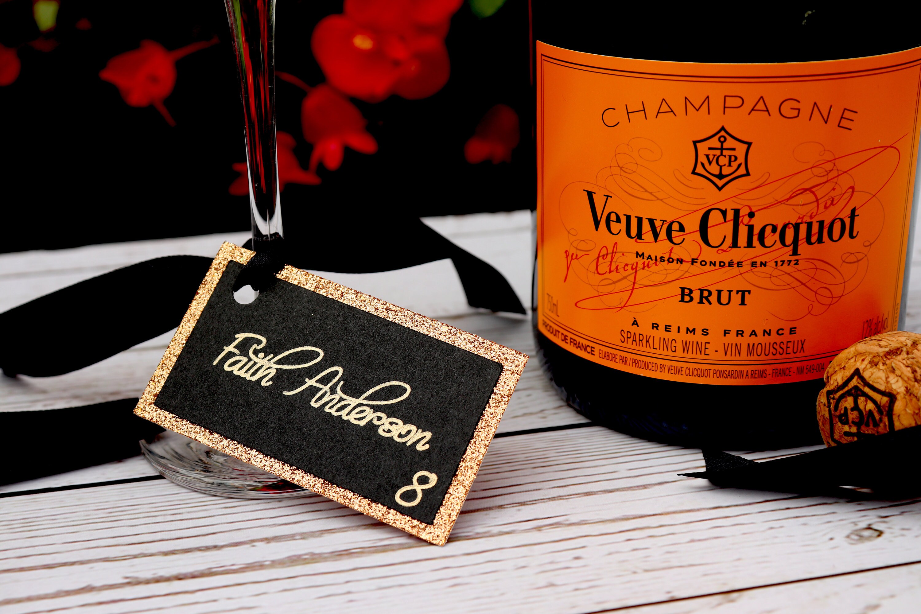 Champagne Escort Cards Champagne Flute Escort Cards Drink Etsy