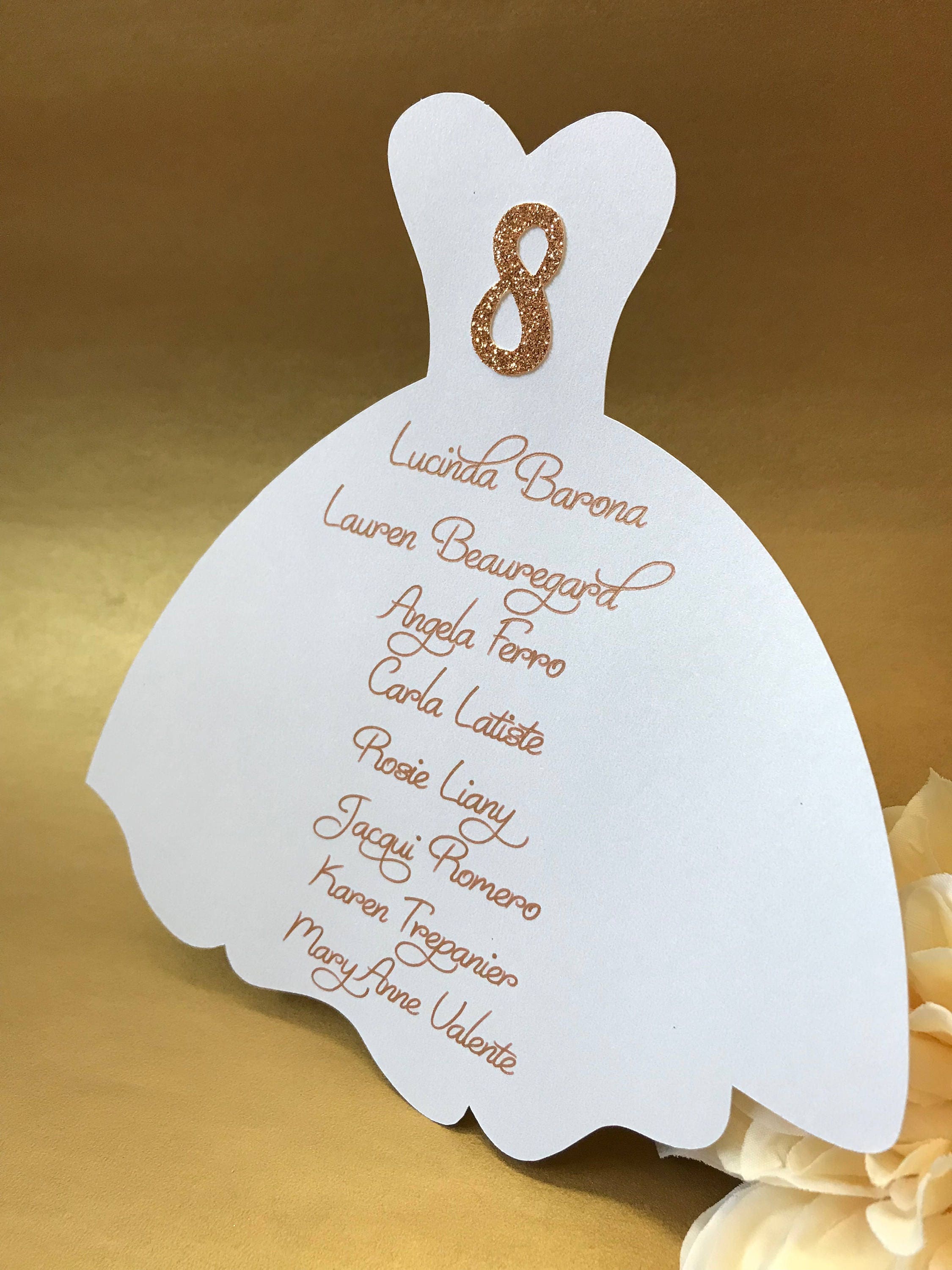 Bridal Shower Place Cards Bridal Shower Seating Chart Etsy Norway