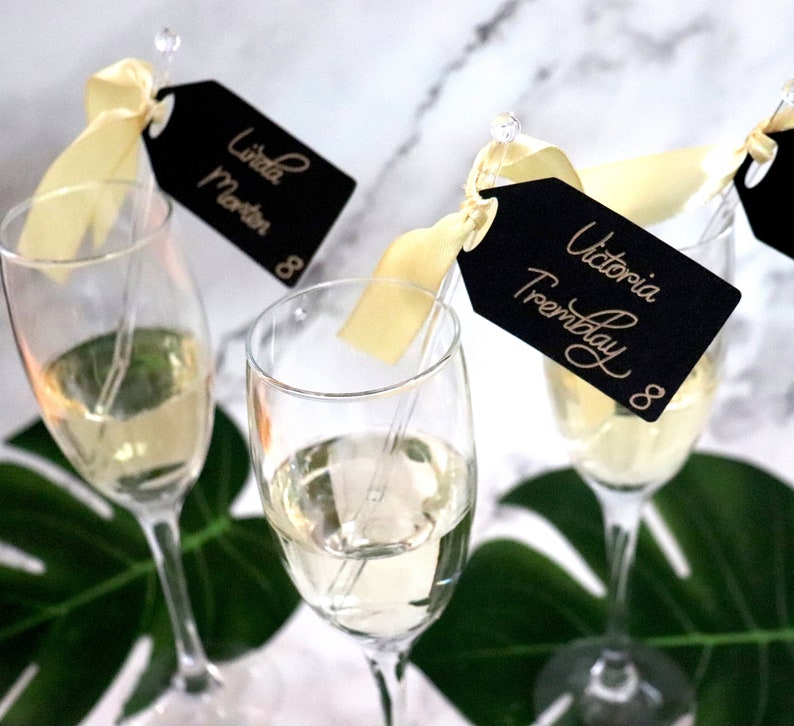 Stir Stick Escort Cards Drink Escort Cards Drink Place Etsy