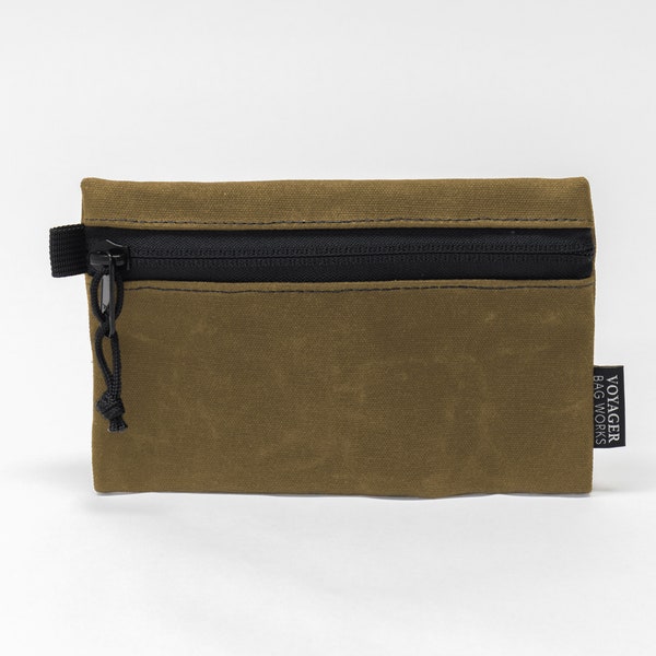 Canvas Zipper Pouch Etsy
