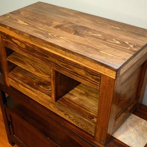 Rustic Entryway Bench with Storage, Wood Shoe Cubby, Bedroom Furniture, Coffee Table, Wedding Gift image 3