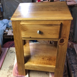 Night Stand, End Table, wood table, Rustic Table image 1