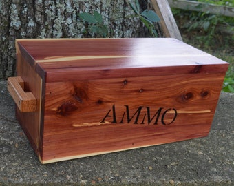 Father's Day Gift, cedar box, wooden ammo box, Gift, Dad Gift