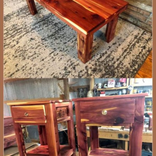 Cedar Coffee Table Etsy