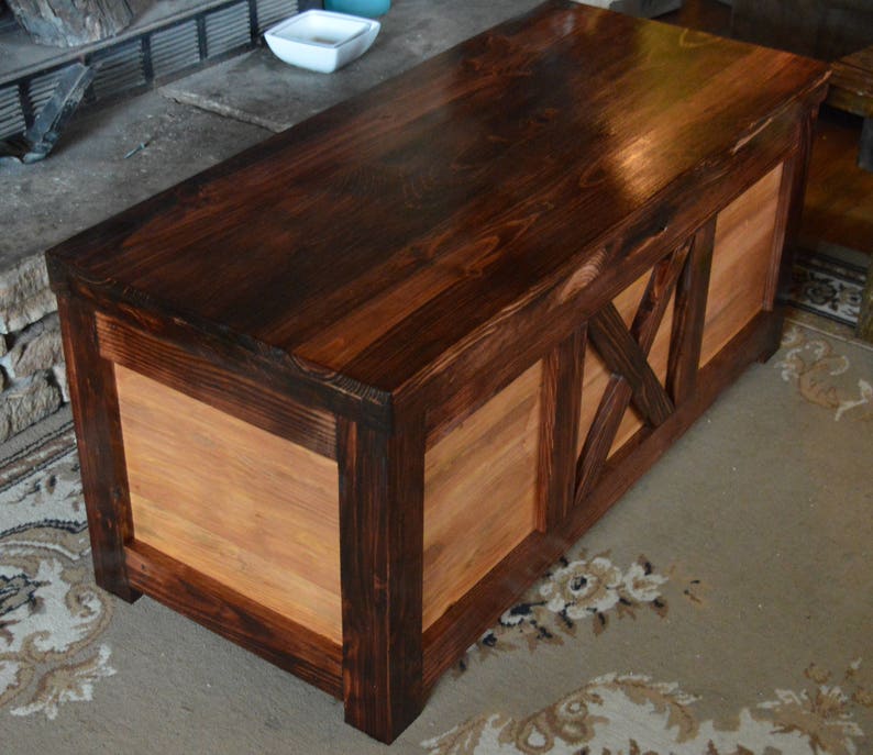 Large Hope Chest Cedar Hope Chest Blanket Chest. Rustic Etsy