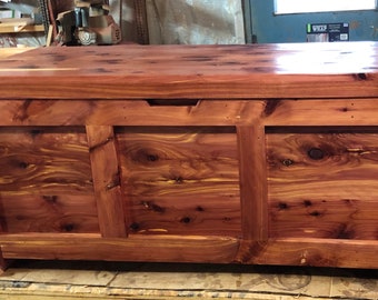 Large Cedar Chest with Tray, Wood Hope Chest