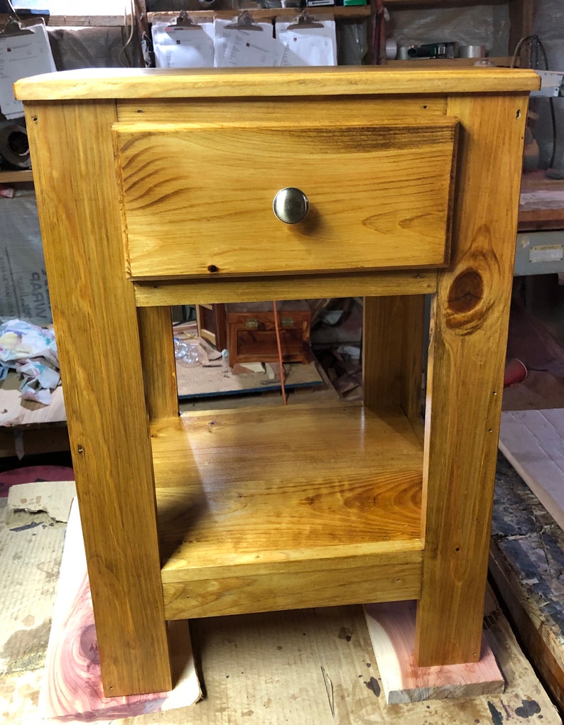 Night Stand, End Table, wood table, Rustic Table image 2